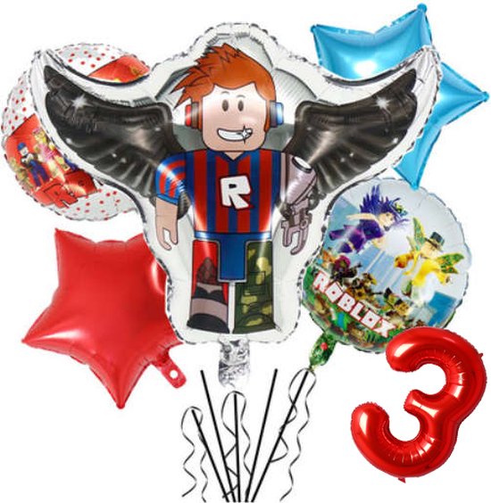 Roblox ballon set - 54x52cm - Folie Ballon - Roblox - Game - Gaming - Themafeest - Verjaardag - Ballonnen - Versiering - Helium ballon