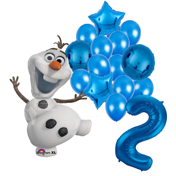 Olaf Frozen ballon set - 58x104cm - Folie Ballon - Olaf - Frozen - Themafeest - 2 jaar - Verjaardag - Ballonnen - Versiering - Helium ballon