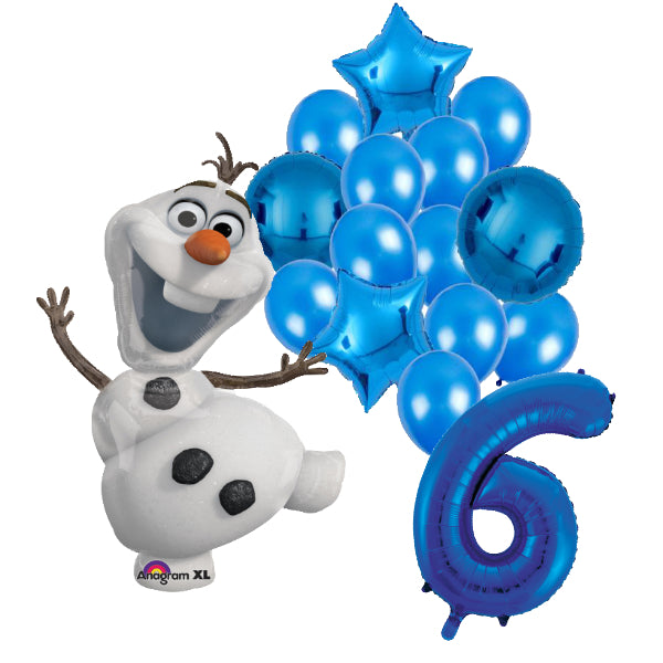 Olaf Frozen ballon set - 58x104cm - Folie Ballon - Olaf - Frozen - Themafeest - 6 jaar - Verjaardag - Ballonnen - Versiering - Helium ballon