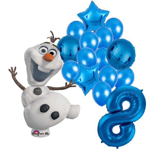 Olaf Frozen ballon set - 58x104cm - Folie Ballon - Olaf - Frozen - Themafeest - 8 jaar - Verjaardag - Ballonnen - Versiering - Helium ballon