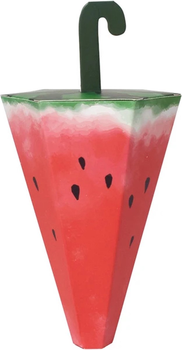 Set van 10 watermeloen traktatiedoosjes in watermeloenvorm, ideaal voor kinderverjaardagen en uitdeelmomenten