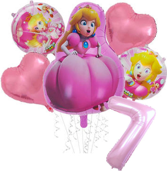 Folieballon set Princess Peach 7