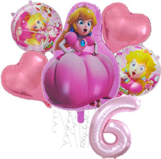 Folieballon set Princess Peach 6