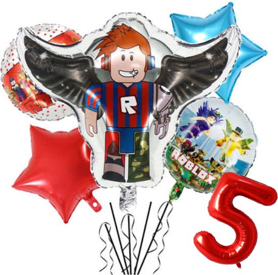 Folieballon set Roblox 5 jaar