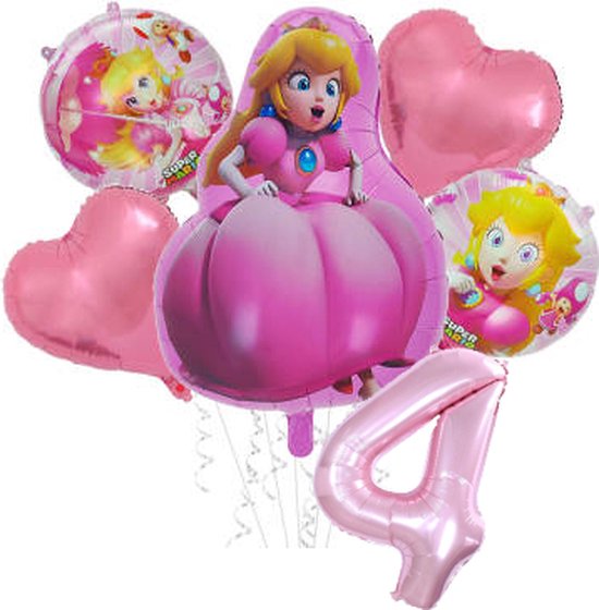 Folieballon set Princess Peach 4