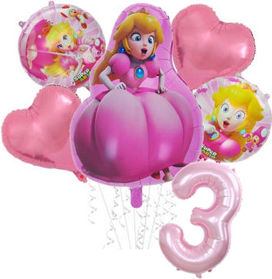 Folieballon set Princess Peach 3