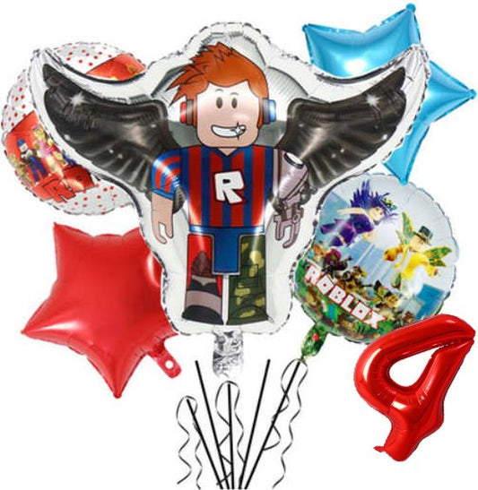 Folieballon set Roblox 4 jaar