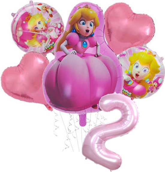 Folieballon set Princess Peach 2