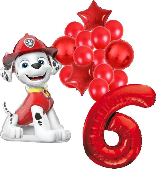 Folieballon set Paw Patrol Marshall 6 jaar