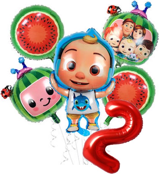 Folieballon set Cocomelon 2 jaar