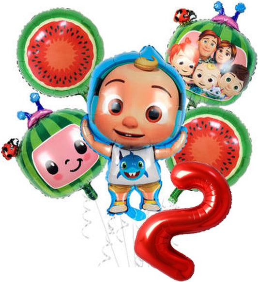 Folieballon set Cocomelon 2 jaar