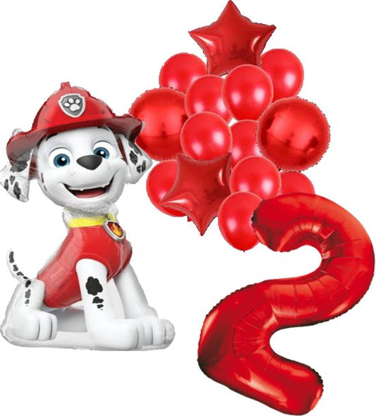 Folieballon set Paw Patrol Marshall 2 jaar