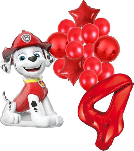 Folieballon set Paw Patrol Marshall 4 jaar