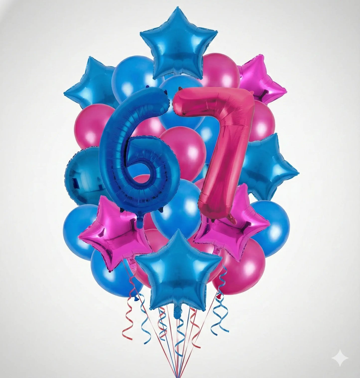 Six Seven Blauw Roze