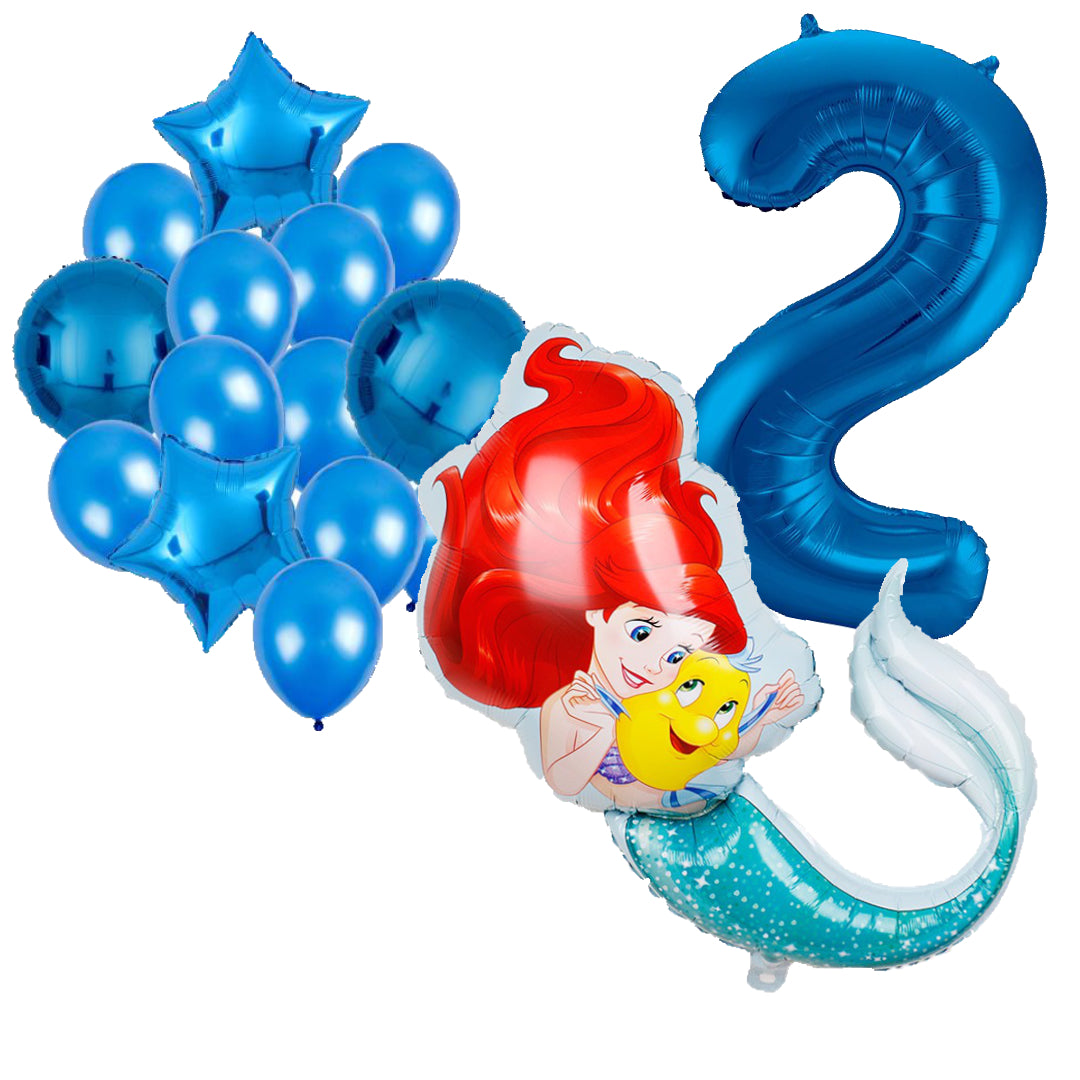 Folieballon set Ariel 2 jaar