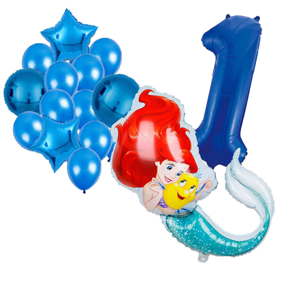 Folieballon set Ariel 1 jaar