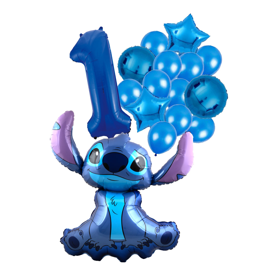 Stitch ballon set - 97x90cm folie ballon voor Disney themafeest - meisjes verjaardag